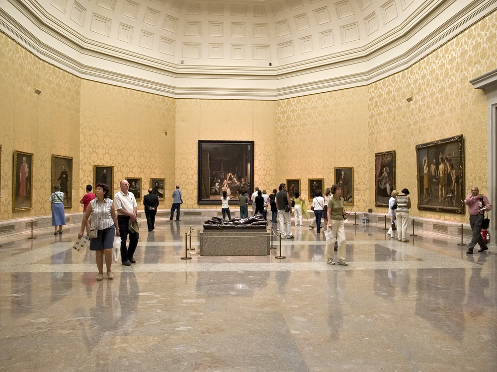 Sala de Velazquez en el museo del Prado