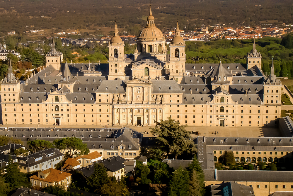 Vista aérea del monasterio de San Lorenzo de El Escorial